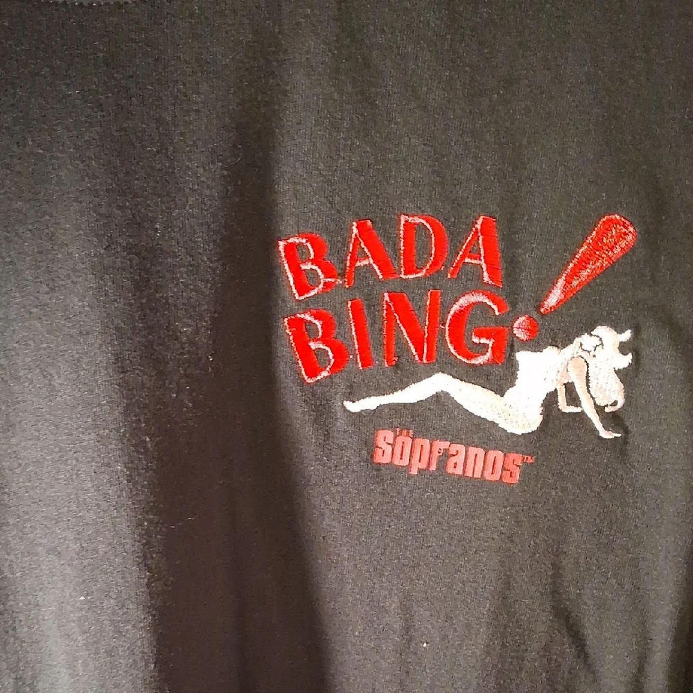 Soprano Bada Bing Black Short Sleeve T-Shirt - Picture 2 of 8